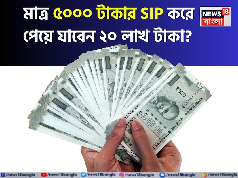 মিউচুয়াল ফান্ড এই সময়ে দাঁড়িয়ে বিনিয়োগকারীদের কাছে একটি প্রিয় বিনিয়োগের বিকল্প হয়ে উঠেছে। বেশিরভাগ মানুষ বিনিয়োগের জন্য SIP বেছে নেন। SIP আসলে কিস্তিতে বিনিয়োগ করার সুযোগ দেয়, যা বিনিয়োগের পরিমাণ কমিয়ে দেয় এবং ছোট পরিমাণে বিনিয়োগ করা হলেও তা একটি উল্লেখযোগ্য তহবিল তৈরি করতে সাহায্য করতে পারে।তবে, SIP-এর মাধ্যমে বিনিয়োগের জন্য ধৈর্যের প্রয়োজন। এখানে আমরা SIP ক্যালকুলেটর ব্যবহার করে বুঝে নেব যে ৫,০০০ টাকার মাসিক SIP বিনিয়োগ থেকে ২০ লক্ষ টাকার কর্পাস জমা হতে কত সময় লাগবে। মিউচুয়াল ফান্ড এই সময়ে দাঁড়িয়ে বিনিয়োগকারীদের কাছে একটি প্রিয় বিনিয়োগের বিকল্প হয়ে উঠেছে। বেশিরভাগ মানুষ বিনিয়োগের জন্য SIP বেছে নেন। SIP আসলে কিস্তিতে বিনিয়োগ করার সুযোগ দেয়, যা বিনিয়োগের পরিমাণ কমিয়ে দেয় এবং ছোট পরিমাণে বিনিয়োগ করা হলেও তা একটি উল্লেখযোগ্য তহবিল তৈরি করতে সাহায্য করতে পারে।তবে, SIP-এর মাধ্যমে বিনিয়োগের জন্য ধৈর্যের প্রয়োজন। এখানে আমরা SIP ক্যালকুলেটর ব্যবহার করে বুঝে নেব যে ৫,০০০ টাকার মাসিক SIP বিনিয়োগ থেকে ২০ লক্ষ টাকার কর্পাস জমা হতে কত সময় লাগবে।