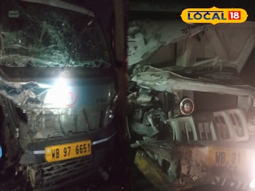 কাঁটাখালি-সবং রাজ্য সড়কে দুর্ঘটনা 