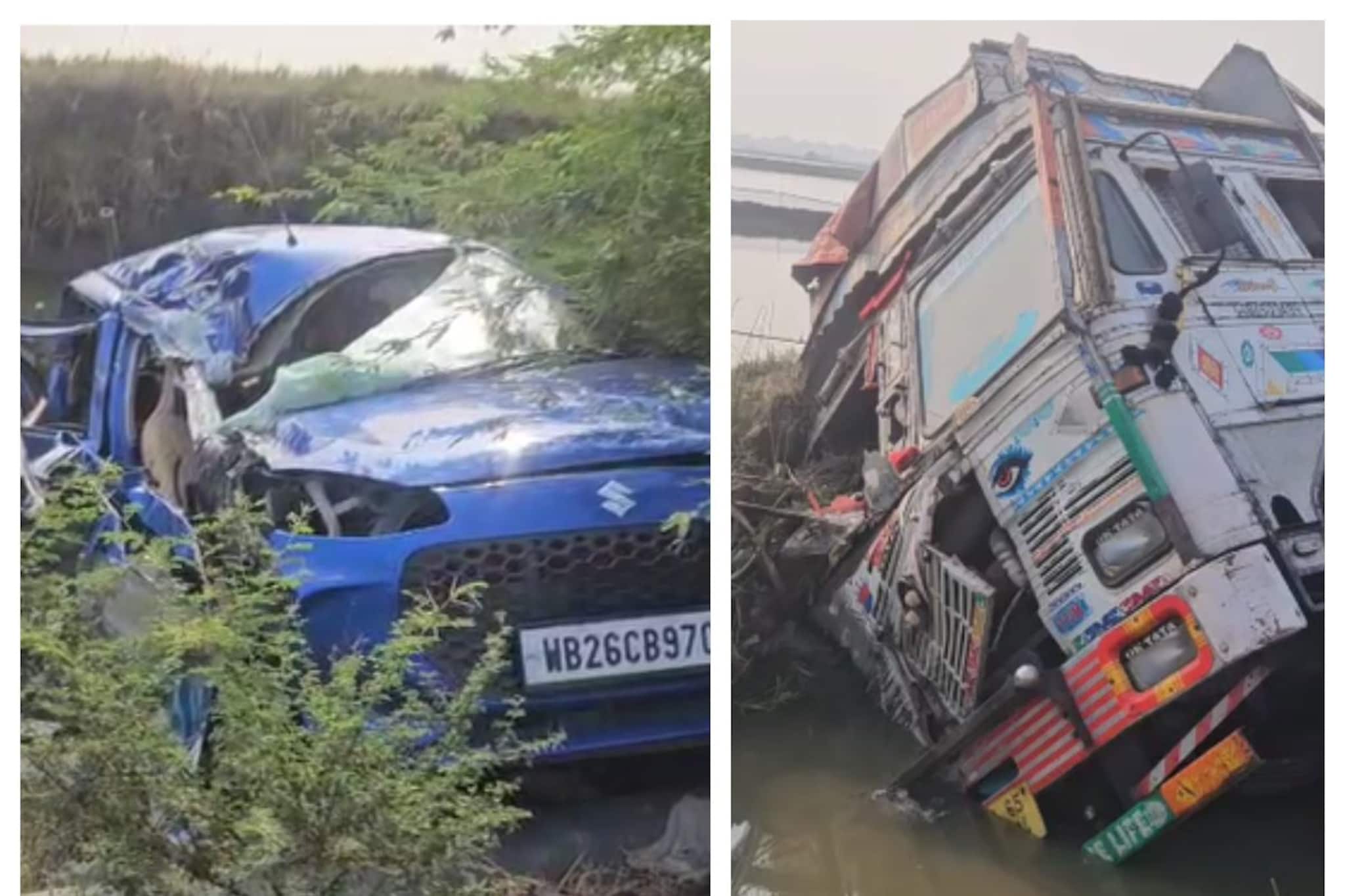 শেখ শাহজাহান মামলার সাক্ষীর গাড়িতে লরির ধাক্কা! সন্দেশখালিতে দুর্ঘটনা ঘিরে রহস্য, মৃত ২