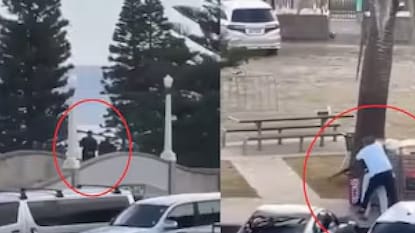 গুলিচালনার সেই মুহূর্ত (X @ManOfTheLibrary ) গুলিচালনার সেই মুহূর্ত (X @ManOfTheLibrary )