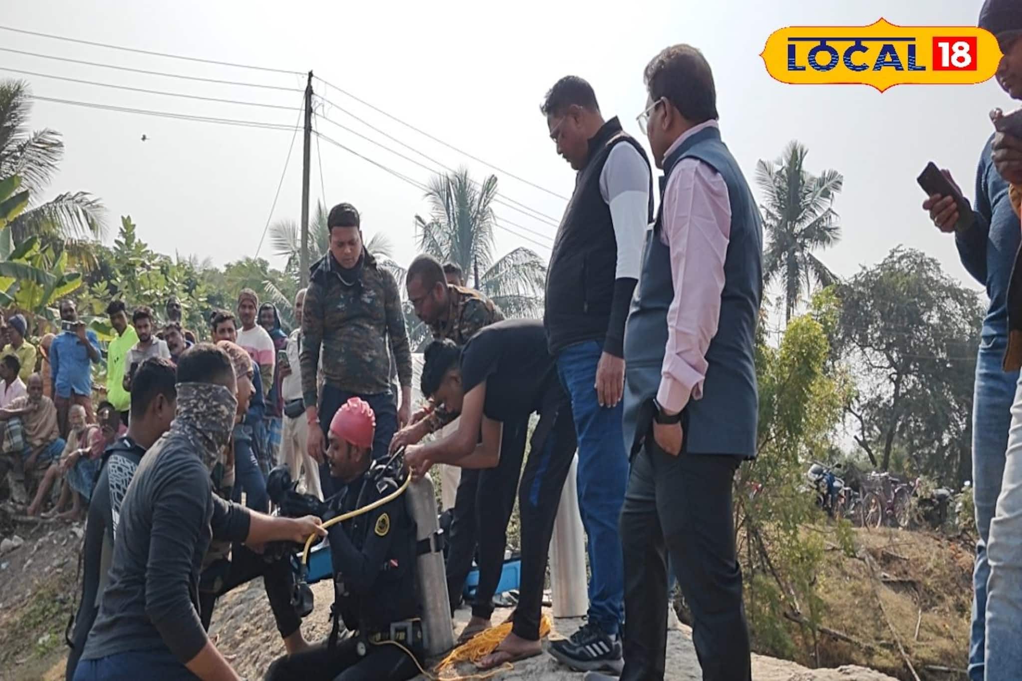 মাছ ধরতে গিয়ে ফিশারিতে তলিয়ে গেলেন আদিবাসী মহিলা, কনকন দিঘীতে ডুবুরি নামিয়ে তল্লাশি মাছ ধরতে গিয়ে ফিশারিতে তলিয়ে গেলেন আদিবাসী মহিলা, কনকন দিঘীতে ডুবুরি নামিয়ে তল্লাশি