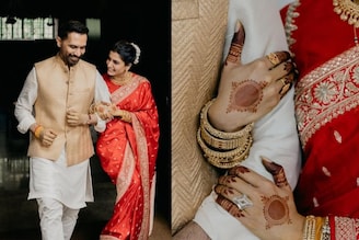 জীবনের নতুন অধ‍্যায় শুরু! টুকটুকে লাল শাড়ি আর প্রাণোচ্ছ্বল হাসিতেই মিলল রাজ-সামান্থা