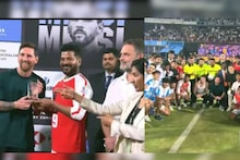 Lionel Messi: হায়দরাবাদে রাজকীয় সংবর্ধনা! রাহুলকে সই করা জার্সি উপহার মেসির, ফুটবল মহাতারকার অভ্যর্থনায় হাজির মুখ্যমন্ত্রী রেবন্ত