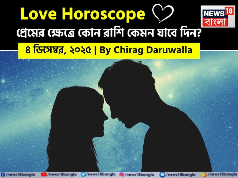 এই দিনের প্রেমের শক্তি সকল রাশির জাতক জাতিকাদের জন্য গভীর বন্ধন এবং চিন্তাশীল যোগাযোগকে উৎসাহিত করে। নিউজ18 বাংলার জন্য কলম ধরলেন প্রখ্যাত দূরদর্শী জ্যোতিষী চিরাগ দারুওয়ালা, দেখে নেওয়া যাক রাশি মিলিয়ে কার প্রেমজীবন সম্পর্কে বিশদে কী বলছেন তিনি।