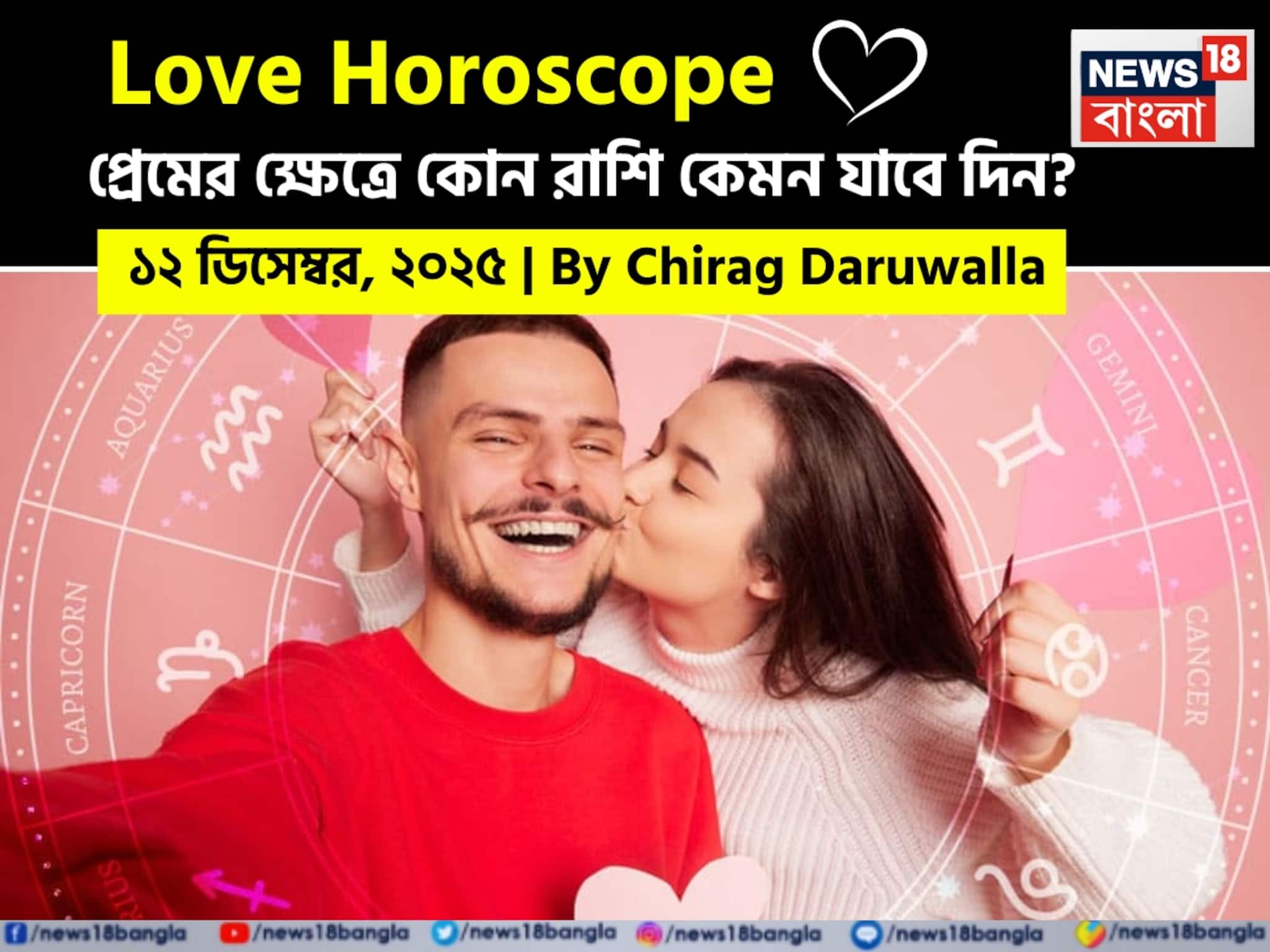 ২ ডিসেম্বর, ২০২৫- কেমন যাবে আজকের প্রেমজীবন, জানাচ্ছেন জ্যোতিষী চিরাগ দারুওয়ালা