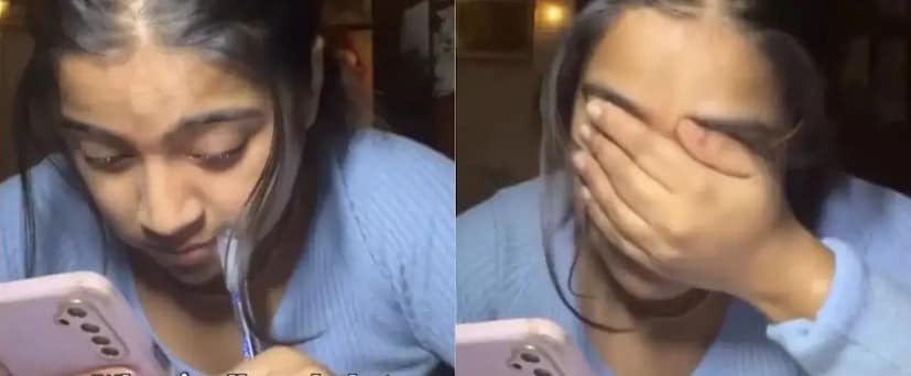 ভাইরাল এই ভিডিও ক্লিপটিতে রাত প্রায় দুটো নাগাদ ফোনে হাপুস নয়নে কাঁদতে দেখা যায় মেয়েটিকে। ভিডিও ক্লিপের স্ক্রিনে একটি টেক্সট-সহ লেখা ফুটে ওঠে: 