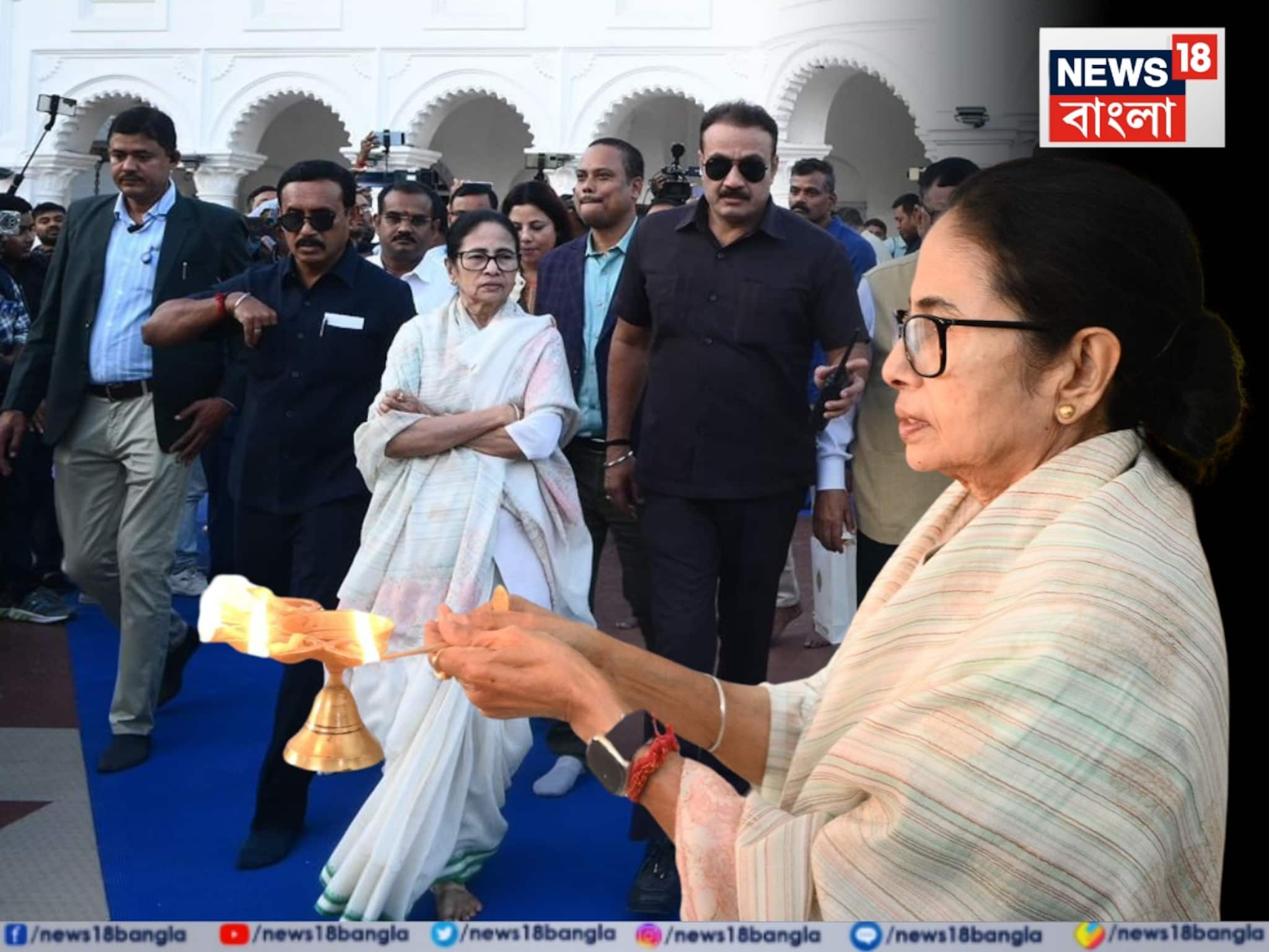 ‘শান্তি-সম্প্রীতির পুণ্যভূমি এই বাংলা,’ কোচবিহারে ঐতিহ্যবাহী মদনমোহন মন্দির দর্শন মমতার