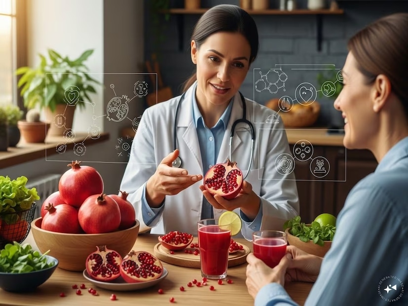 হৃদযন্ত্রের স্বাস্থ্যের ক্ষেত্রে, ডালিম অ্যান্টিঅক্সিডেন্টের একটি দুর্দান্ত উৎস। এটি শরীরের খারাপ কোলেস্টেরল নিয়ন্ত্রণে সাহায্য করে, হৃদপিণ্ডের উপর চাপ কমায়। প্রতিদিন বেদানা খেলে হৃদরোগ এবং রক্তচাপের সমস্যার ঝুঁকি কমে এবং হৃদপিণ্ড সুস্থ থাকে। এর ফাইবার এবং খনিজ পদার্থের জন্য ধন্যবাদ, এটি হৃদযন্ত্রের পেশীগুলিকেও শক্তিশালী করে।