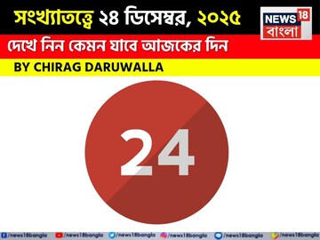 সংখ্যাতত্ত্বে ২৪ ডিসেম্বর, কেমন যাবে আজকের দিন? জানাচ্ছেন জ্যোতিষী চিরাগ দারুওয়ালা