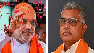 অমিত শাহের বৈঠকে দিলীপ ঘোষ