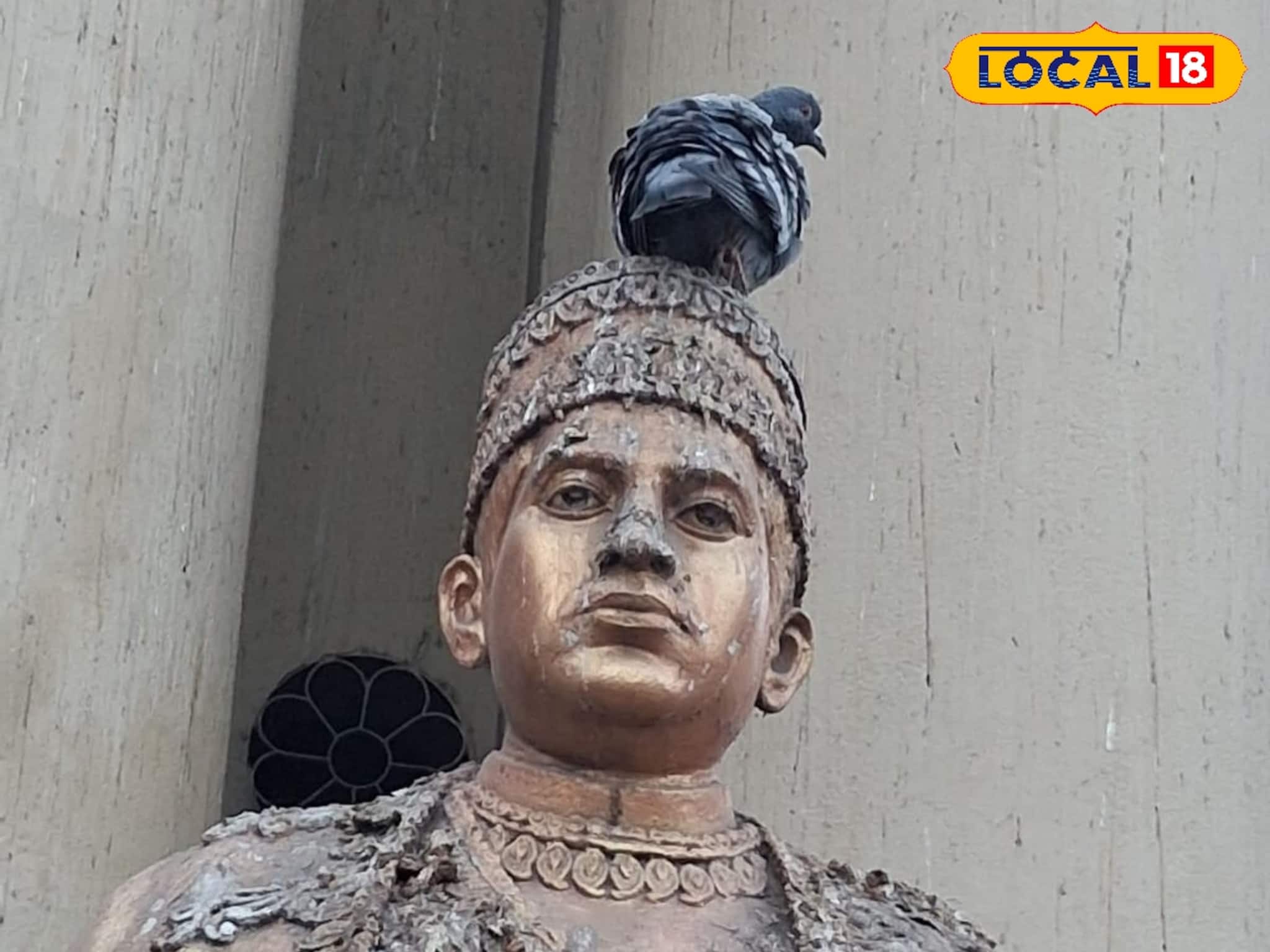 অন্ধকারে হারাচ্ছে রাজকীয় গৌরব! কার্জন গেটে ধুলো-পাখির মলে ঢাকা রাজা রানীর মূর্তি!