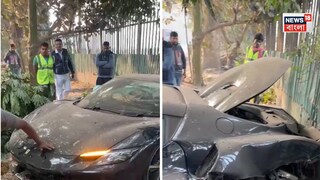 রেসকোর্সের কাছে গাড়ি দুর্ঘটনা, বেপরোয়া বিলাসবহুল গাড়ি