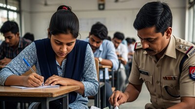 Representative Image তরুণীর মোজার ভিতরে এগুলো কী? চেকিং হতেই... কলকাতা পুলিশ কনস্টেবল পরীক্ষায় অবাক কাণ্ড 