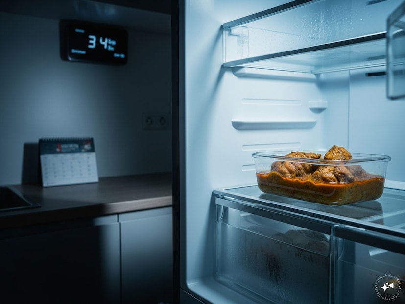 রান্না করা খাবার কতদিন রাখা যায়?অনেকে রান্না করা মুরগি বা মাটন ফ্রিজে রেখে কয়েকদিন ধরে খান। তবে রান্না করা মুরগি তিন থেকে চার দিনের বেশি ফ্রিজে রাখা উচিত নয়। একই নিয়ম মাটনের ক্ষেত্রেও প্রযোজ্য। তার বেশি সময় রাখলে তা নষ্ট হয়ে শরীরের ক্ষতি করতে পারে।