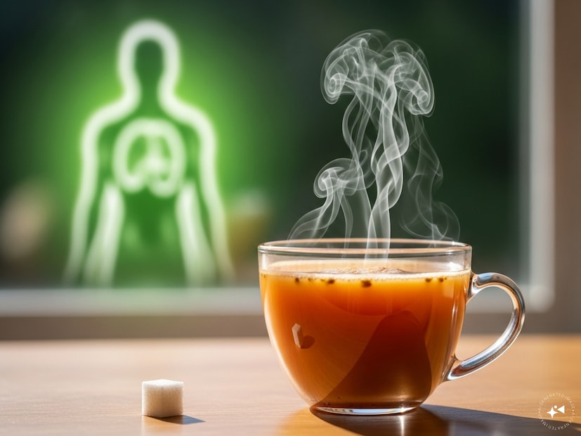 মিষ্টি খেতে অনেকেই ভালবাসেন। তবে, চায়ে চিনি অনেকেই খান না। শারীরিক সচেতনতার কারণে তো বটেই, স্বাদ নষ্ট হওয়ার আশঙ্কায়ও অনেকে চা খান চিনি ছাড়া। কিন্তু হঠাৎ চিনি ছাড়লে শরীরে বেশ কিছু পরিবর্তন ঘটে। জানেন সেগুলো কী? কেবলমাত্র চায়ে চিনি বাদ দিলেই যা বদল হয়ে সেগুলো জানলে চমকে যাবেন।   