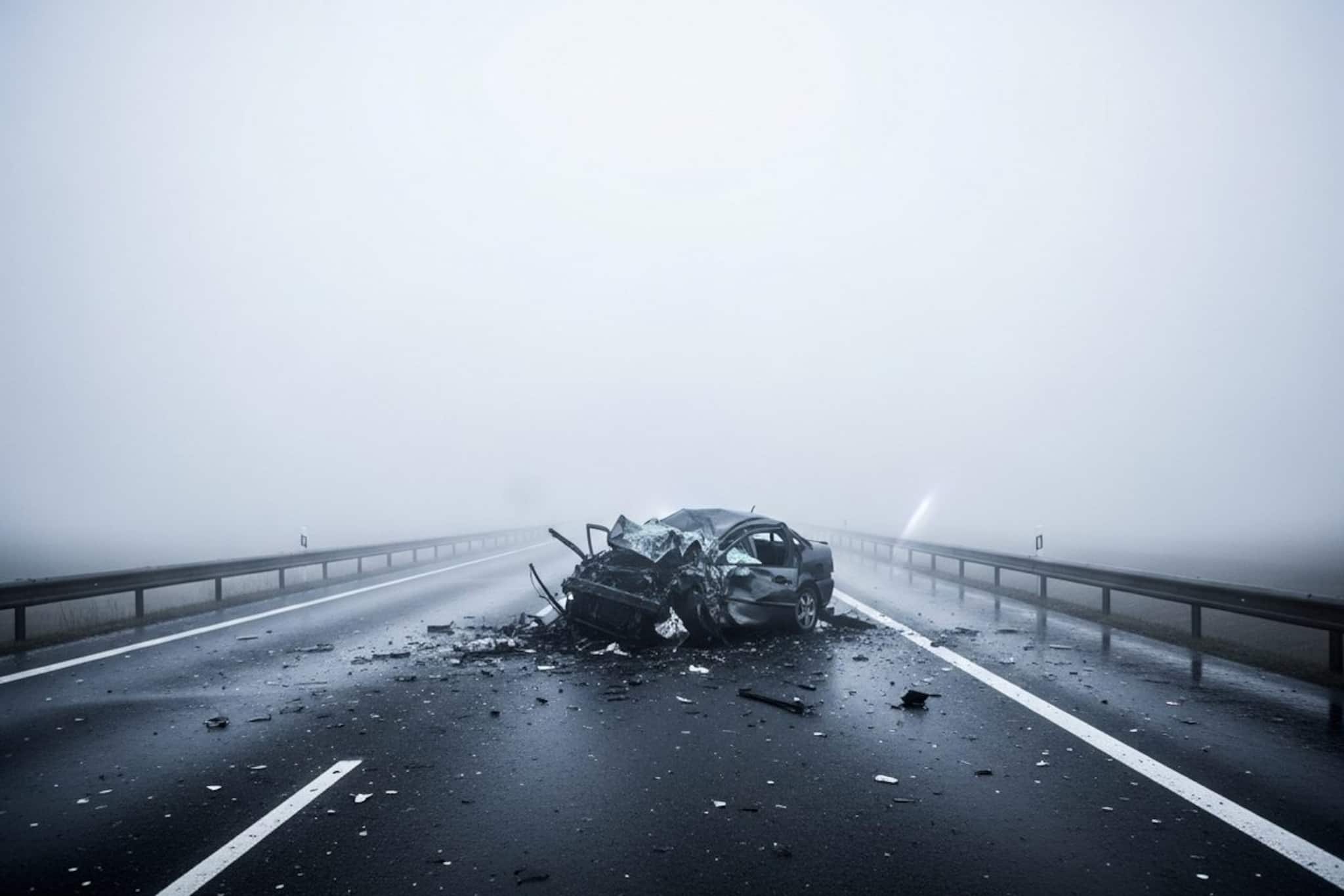 ঘন কুয়াশা ফুঁড়ে গাড়িকে ধাক্কা মারল ১২ চাকার ট্রেলার! জাতীয় সড়কে ভয়াবহ দুর্ঘটনায় মৃত ৩