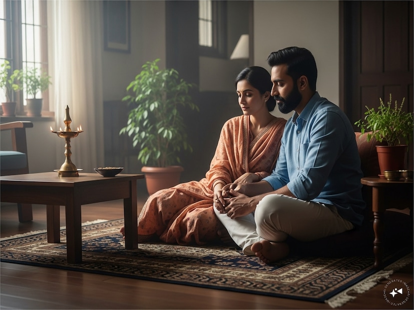 লোকাল ১৮-এর সাথে কথা বলতে গিয়ে আচার্য সোম প্রকাশ শাস্ত্রী ব্যাখ্যা করেন যে, প্রাচীনকালে আমাদের প্রবীণরা এবং মহিলারা সহজ প্রতিকার ব্যবহার করতেন যা বাড়িতে সুখ ও শান্তি বজায় রাখতে কার্যকর প্রমাণিত হয়েছিল। আজকের দ্রুতগতির জীবনে, মানুষ এই প্রতিকারগুলি ভুলে গেছে। তিনি ব্যাখ্যা করেন যে যদি স্বামী-স্ত্রী এই সহজ প্রতিকারগুলি অনুসরণ করে, তাহলে তারা কেবল পারিবারিক দ্বন্দ্ব কমায় না বরং বাড়িতে ভালবাসা এবং সম্প্রীতিও বৃদ্ধি করে। Generated image
