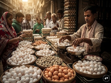 শীত বাড়তেই চড়চড়িয়ে বাড়ছে ডিমের দাম! পকেটে টান সাধারণের! কেন হচ্ছে এমন? যা জানা গেল Representative Image শীত বাড়তেই চড়চড়িয়ে বাড়ছে ডিমের দাম! পকেটে টান সাধারণের! কেন হচ্ছে এমন? যা জানা গেল Representative Image