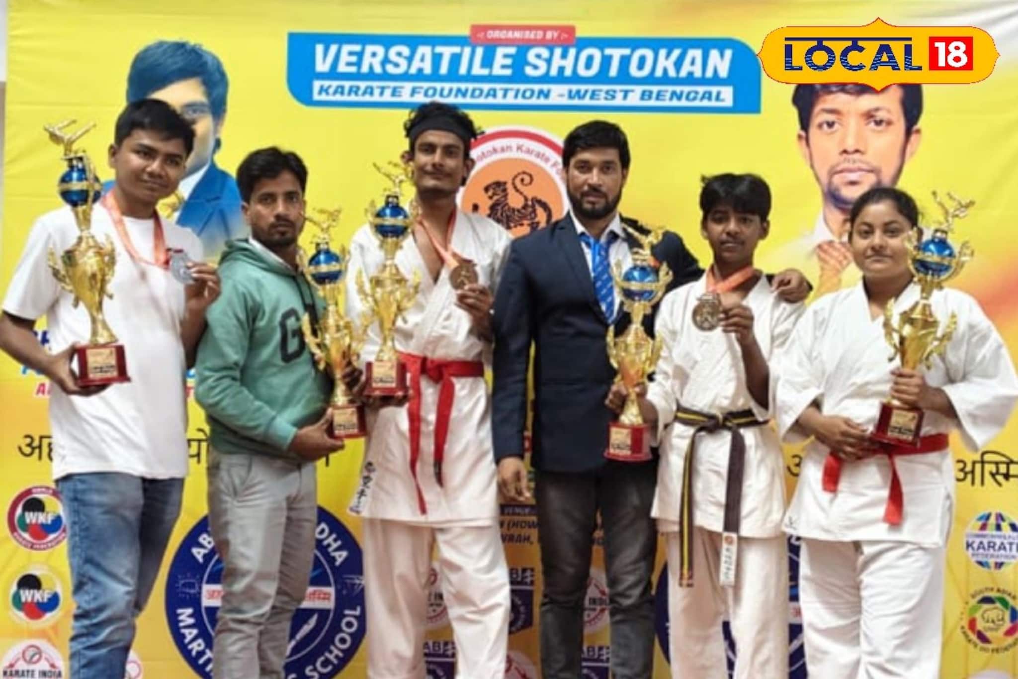 জাতীয়স্তরের ক্যারাটে প্রতিযোগিতায় একসঙ্গে ৫ পড়ুয়ার ঝুলিতে পুরস্কার!খুশিতে ডগমগ মুর্শিদাবাদ