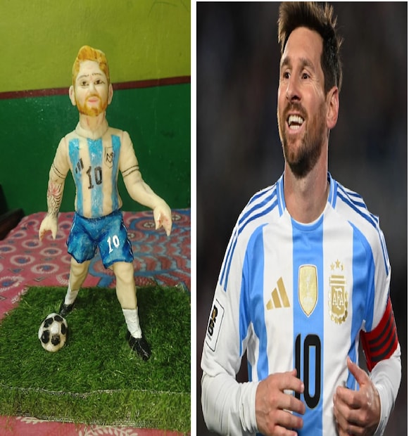 Special Misti For Lionel Messi: লিওনেল মেসির কলকাতা সফর নিয়ে উন্মাদনা তুঙ্গে৷ ফুটবল ফ্যানরা তো আনন্দের জোয়ারে ভাসছেনই, সেই সঙ্গে বিখ্যাত মিষ্টি প্রস্তুতকারক সংস্থা ফেলু মোদক বানিয়ে ফেললেন স্পেশাল মেসি মিষ্টি৷ Special Misti For Lionel Messi: লিওনেল মেসির কলকাতা সফর নিয়ে উন্মাদনা তুঙ্গে৷ ফুটবল ফ্যানরা তো আনন্দের জোয়ারে ভাসছেনই, সেই সঙ্গে বিখ্যাত মিষ্টি প্রস্তুতকারক সংস্থা ফেলু মোদক বানিয়ে ফেললেন স্পেশাল মেসি মিষ্টি৷