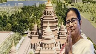 দুর্গাঙ্গনের শিলান্যাস করলেন মমতা