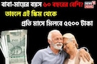 বাবা-মায়ের বয়স ৬০ বছরের বেশি ? তাহলে এই স্কিম থেকে প্রতি মাসে মিলবে ৫৫০০ টাকা