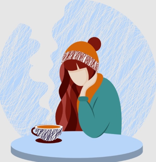 শীতকালে সূর্যালোক কম থাকলে এই ছন্দ পরিবর্তন হতে পারে, তা ঘুমের চক্রকে ব্যাহত করে, ফলে সেরোটোনিন এবং মেলাটোনিনের মতো মেজাজ-নিয়ন্ত্রক হরমোনগুলিকে পরিবর্তন করতে পারে। ক্লিনিক্যালি এটি স্পষ্ট হয়ে ওঠে যখন লোকে অসংলগ্ন বোধ করে- খালি ঘুমাতে চায়, সব সময়ে ক্লান্ত থাকে এবং সারা দিন আবেগগতভাবে অস্থির থাকে।(photo collected)