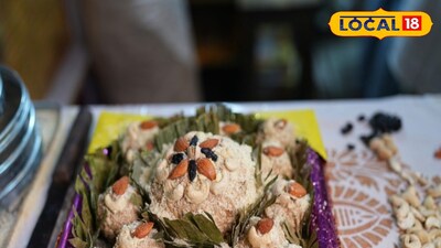 মোয়া দিয়ে তৈরি তত্ত্বের ডালা