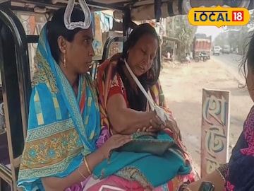 হাত ভেঙে হাসপাতালে মহিলা হাত ভেঙে হাসপাতালে মহিলা