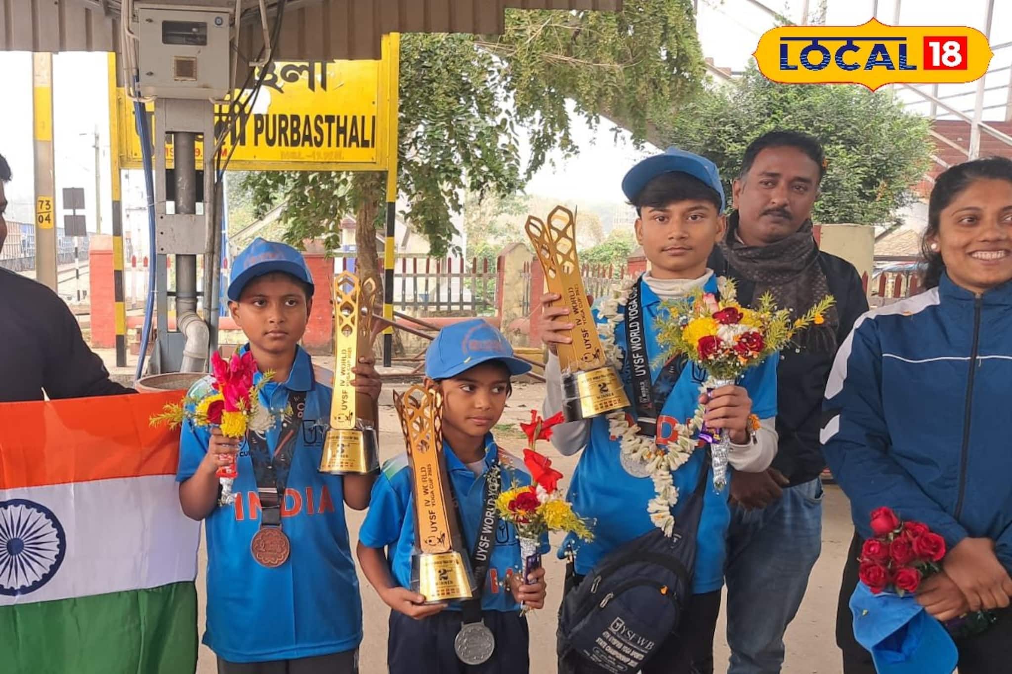 বিশ্বমঞ্চে পূর্ব বর্ধমানের সাফল্য, গাজিয়াবাদে যোগা বিশ্বকাপে পদক জয় জেলার পড়ুয়াদের