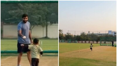 Bumrah's Son Angad Mimics Dad's Bowling, Video Goes Viral