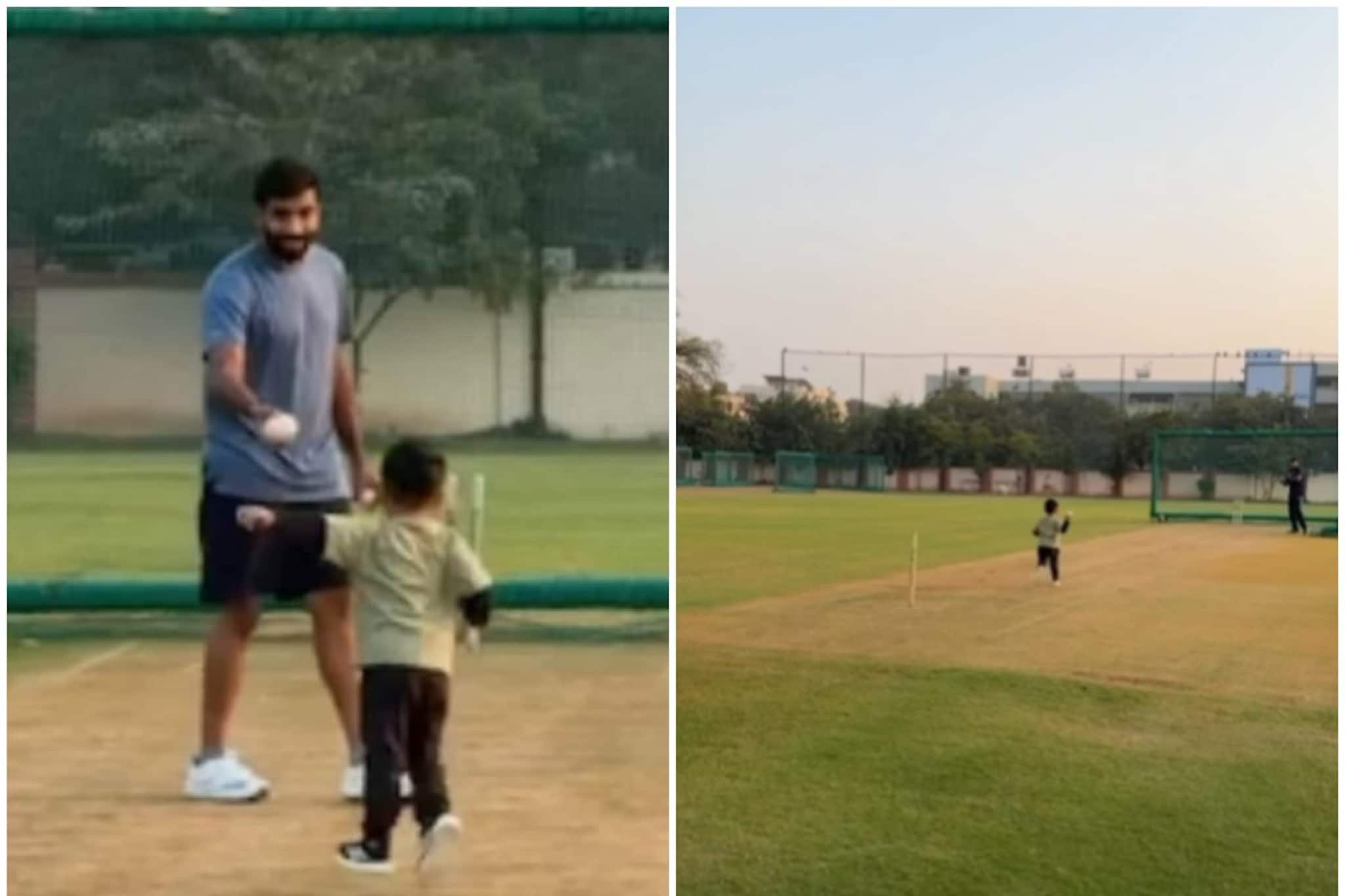 বাবার মতই ডেলিভারি ছোট্ট অঙ্গদের! একসঙ্গে অনুশীলন চলছে চুটিয়ে! ভাইরাল বুমরাহের ছেলের ভিডিও