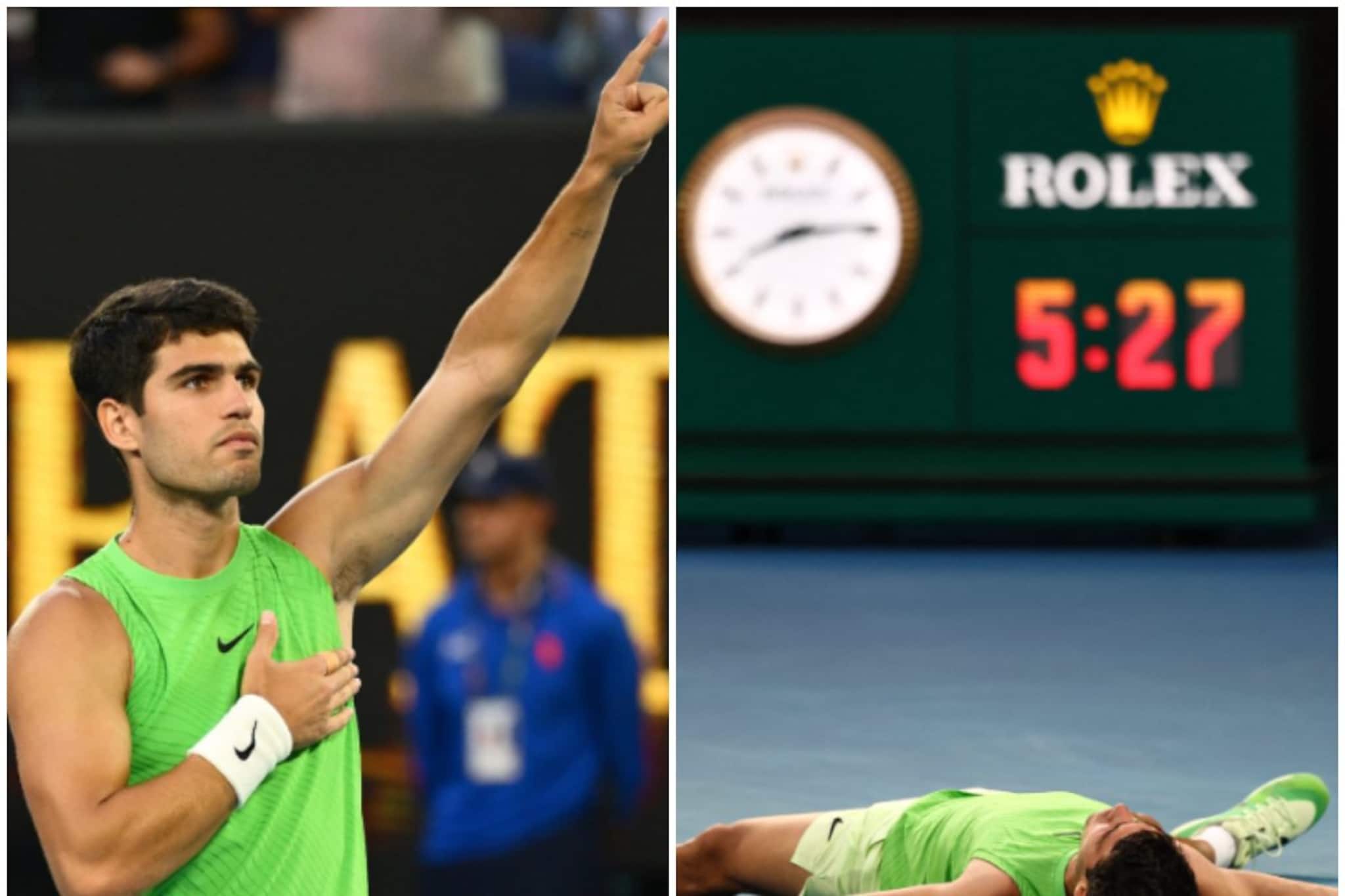 সাড়ে ৫ ঘণ্টার থ্রিলার! চোট নিয়েও অসম্ভবকে করলেন সম্ভব, অস্ট্রেলিয়ান ওপেন ফাইনাল আলকারাজ