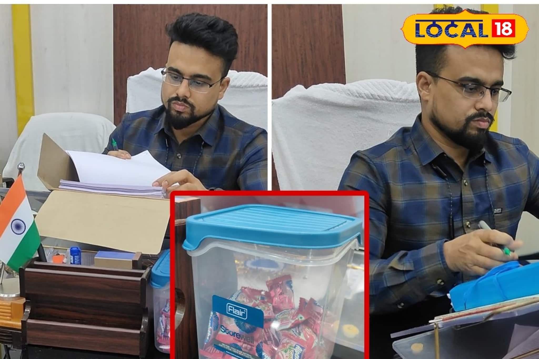 রাগি অফিসারের ছক ভেঙে মানবিক উদ্যোগ, আড়ষায় বিডিওর টেবিলে চকলেটের বাক্স