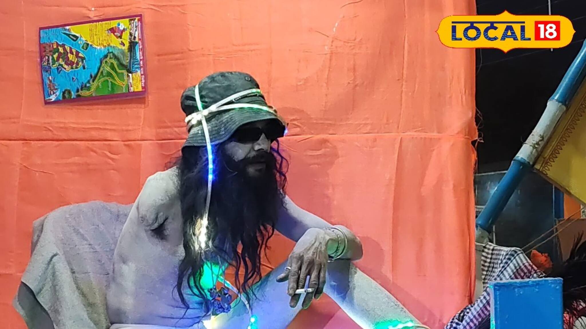 মেলার শুরুতেই ভাইরাল ‘লাইট বাবা’ ! মকর সংক্রান্তিতে রঙিন গঙ্গাসাগর