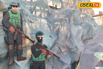 বছর পেরিয়েও বাজার কাঁপাচ্ছে 'অপারেশন সিঁদুর', অপেশাদার হাতের এই মণ্ডপ দেখলে চমকে যাবেন!