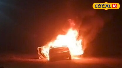 রঘুনাথগঞ্জে পথ দুর্ঘটনায় আহতে চিকিৎসা চলছে। দুর্ঘটনার জেরে গাড়িতে আগুন