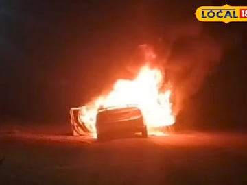 রঘুনাথগঞ্জে পথ দুর্ঘটনায় আহতে চিকিৎসা চলছে। দুর্ঘটনার জেরে গাড়িতে আগুন