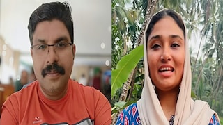 মৃত দীপক ইউ এবং ধৃত ইনফ্লুয়েন্সার সিনঝিতা মুস্তাফা৷ 