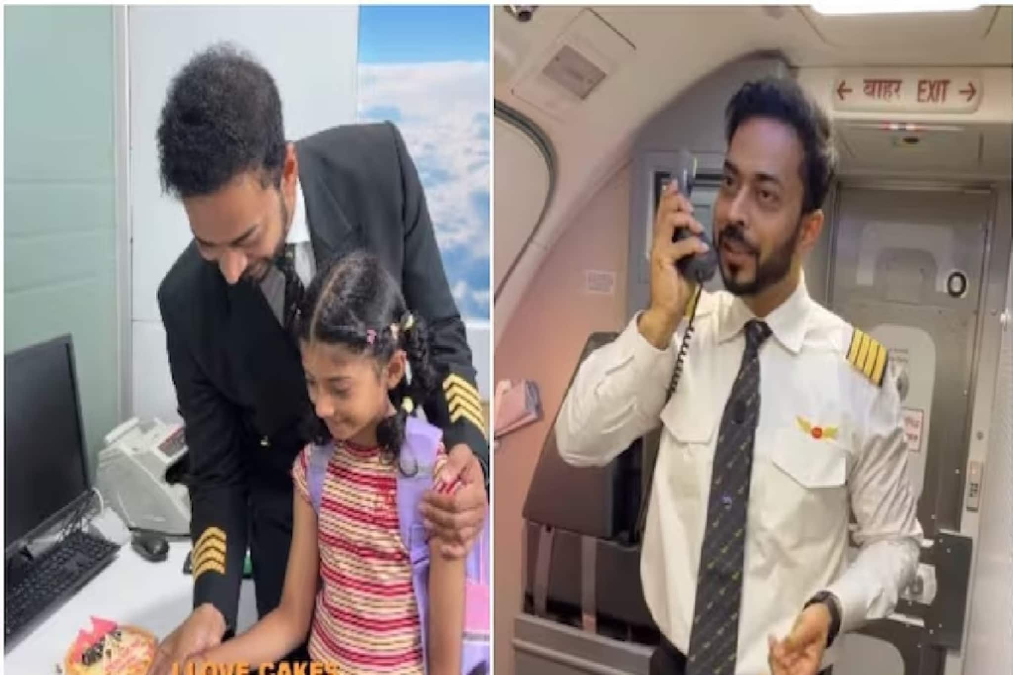 এয়ার ইন্ডিয়া এক্সপ্রেসের পাইলটের শেষ ফ্লাইট, সময়টাকে বিশেষ করতে ছোট্ট মেয়ে কী করল?