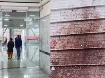 লখনউ রেল স্টেশন ভরে গিয়েছে গুটখার দাগে ! (Photo: X) লখনউ রেল স্টেশন ভরে গিয়েছে গুটখার দাগে ! (Photo: X)