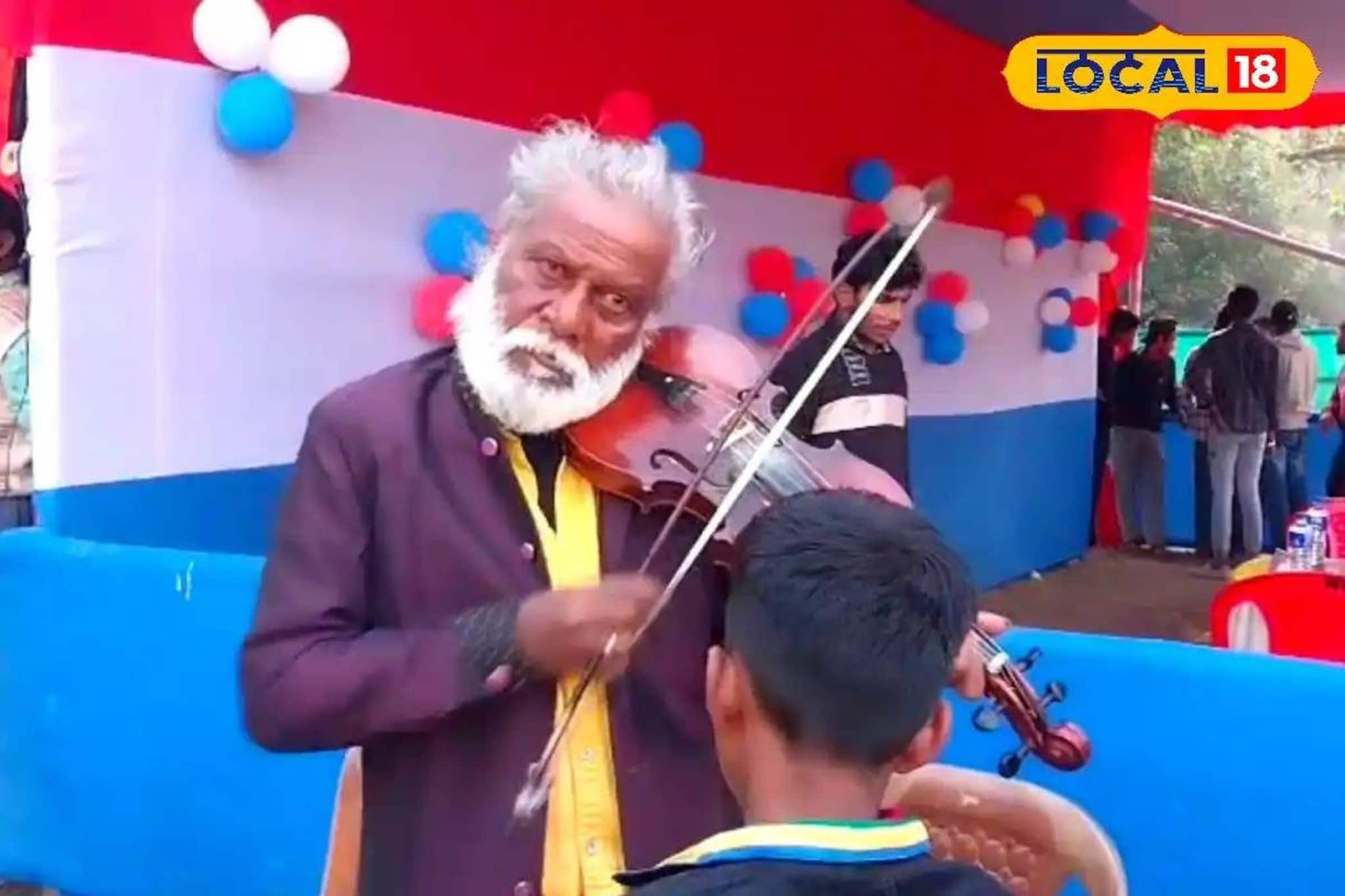 বিদেশি স্টাইলে বেহালা বাজিয়ে মন জয় করছেন ষাটোর্ধ্ব শিল্পী! মধুর সুরে মুগ্ধ সকলে