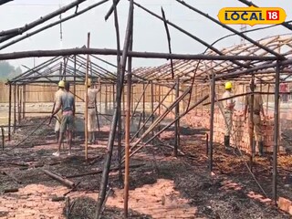 গঙ্গাসাগর মেলা শেষে অস্থায়ী ছাউনিতে বিধ্বংসী আগুন