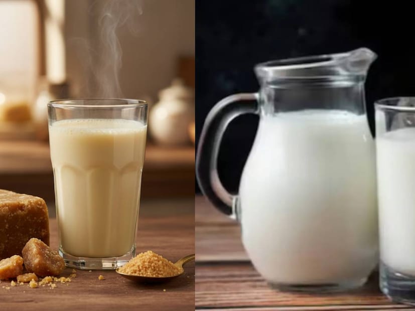 শরীরকে উষ্ণ রাখতে এবং শক্তি প্রদানের জন্য শীতকালে দুধ খাওয়া অত্যন্ত উপকারী বলে মনে করা হয়। কিন্তু প্রায়ই প্রশ্ন ওঠে: দুধে গুড় যোগ করা ভাল নাকি চিনি? দুটোই দুধের স্বাদকে মিষ্টি করার জন্য ব্যবহার করা হয়, তবে তাদের উপকারিতা এবং অসুবিধা ভিন্ন। আসুন সঠিক পছন্দ এবং পদ্ধতিটি জেনে নেওয়ার চেষ্টা করি। বলছেন আয়ুর্বেদিক বিশেষজ্ঞ ডিম্পল জ্যাংড়া৷ শরীরকে উষ্ণ রাখতে এবং শক্তি প্রদানের জন্য শীতকালে দুধ খাওয়া অত্যন্ত উপকারী বলে মনে করা হয়। কিন্তু প্রায়ই প্রশ্ন ওঠে: দুধে গুড় যোগ করা ভাল নাকি চিনি? দুটোই দুধের স্বাদকে মিষ্টি করার জন্য ব্যবহার করা হয়, তবে তাদের উপকারিতা এবং অসুবিধা ভিন্ন। আসুন সঠিক পছন্দ এবং পদ্ধতিটি জেনে নেওয়ার চেষ্টা করি। বলছেন আয়ুর্বেদিক বিশেষজ্ঞ ডিম্পল জ্যাংড়া৷