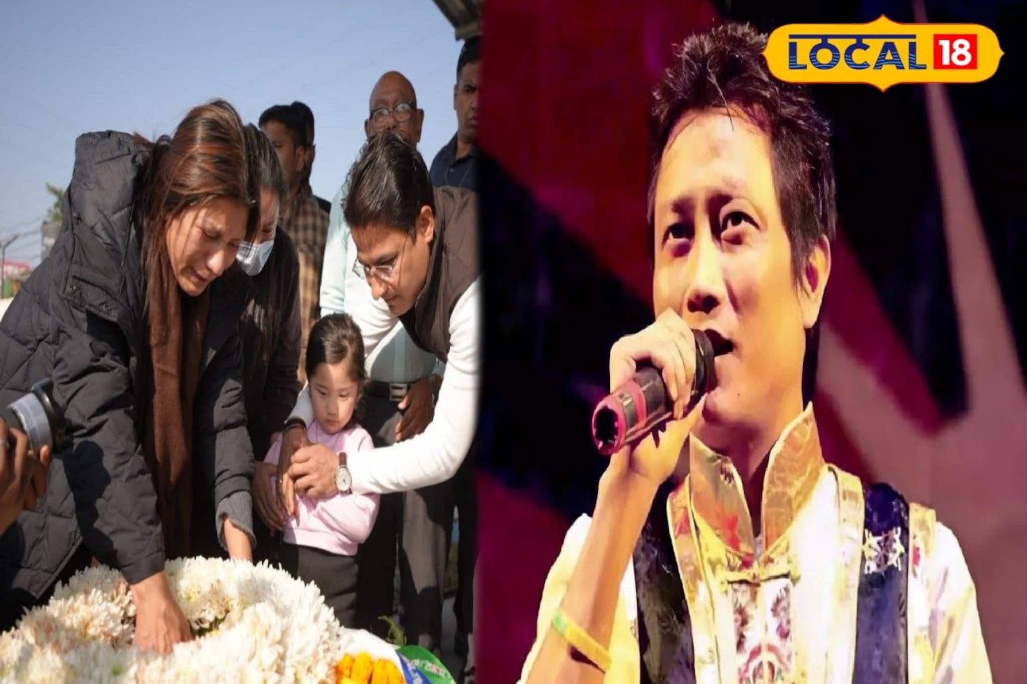 প্রশান্ত তামাংয়ের দেহ ফিরল শিলিগুড়ি, বাবার কফিনে ফ্যালফ্যাল করে চেয়ে একরত্তি মেয়ে