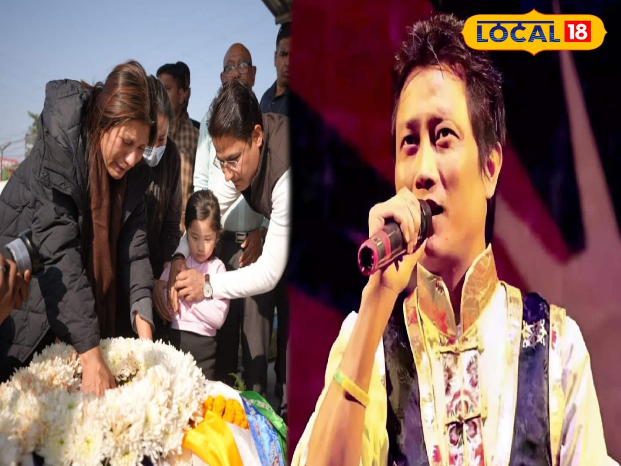 প্রশান্ত তামাংয়ের দেহ ফিরল শিলিগুড়ি, বাবার কফিনে ফ্যালফ্যাল করে চেয়ে একরত্তি মেয়ে