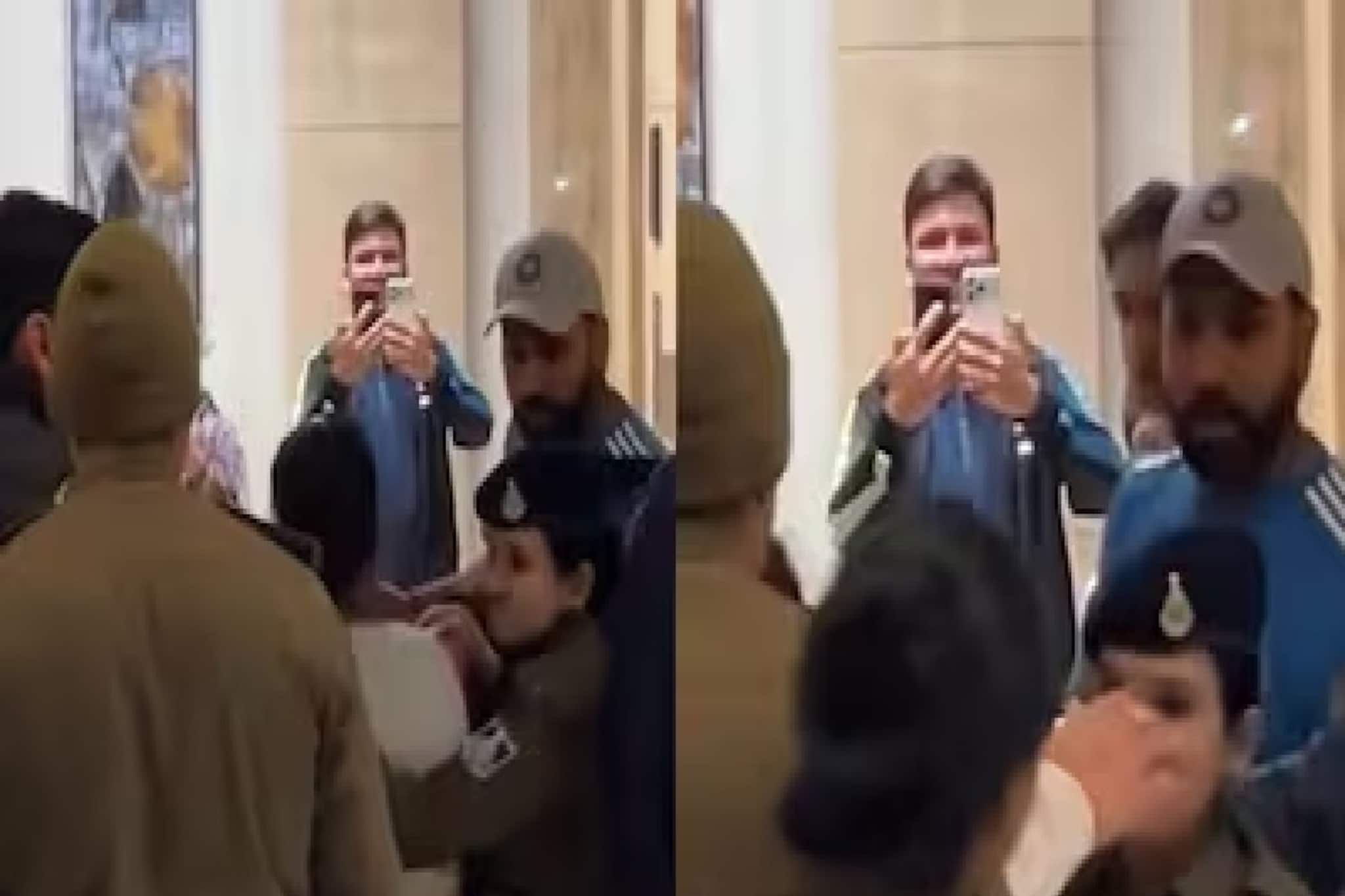 রোহিতের হাত ধরে ফেললেন মহিলা, ‘আমাকে বাঁচান’..ভারত বনাম নিউজিল্যান্ড ম্যাচের সময়ের ভাইরাল