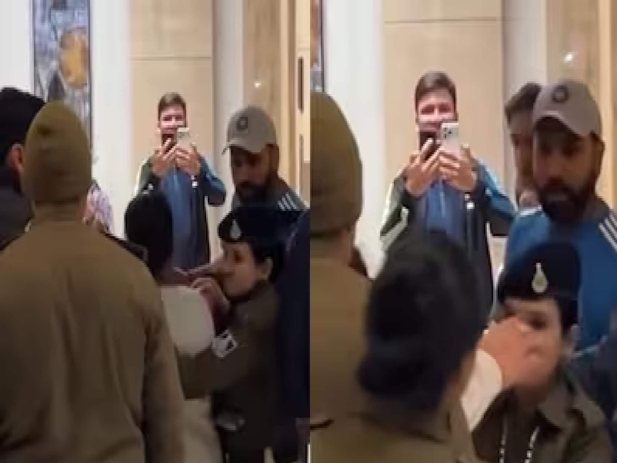 রোহিতের হাত ধরে ফেললেন মহিলা, ‘আমাকে বাঁচান’..ভারত বনাম নিউজিল্যান্ড ম্যাচের সময়ের ভাইরাল