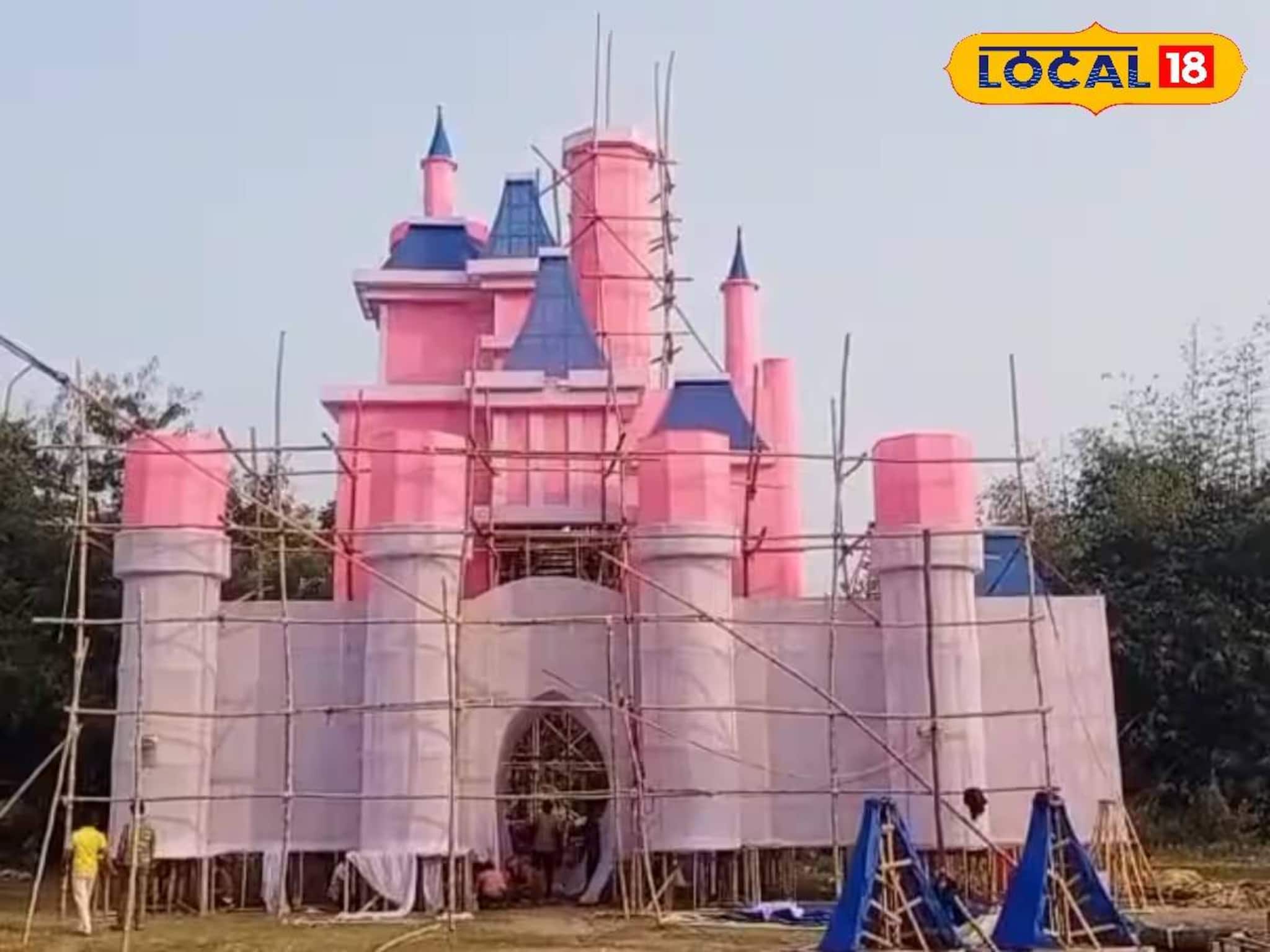 মুর্শিদাবাদে বসেই প্যারিসের মজা! সরস্বতী পুজোয় ডিজনিল্যান্ডের আদলে মণ্ডপ