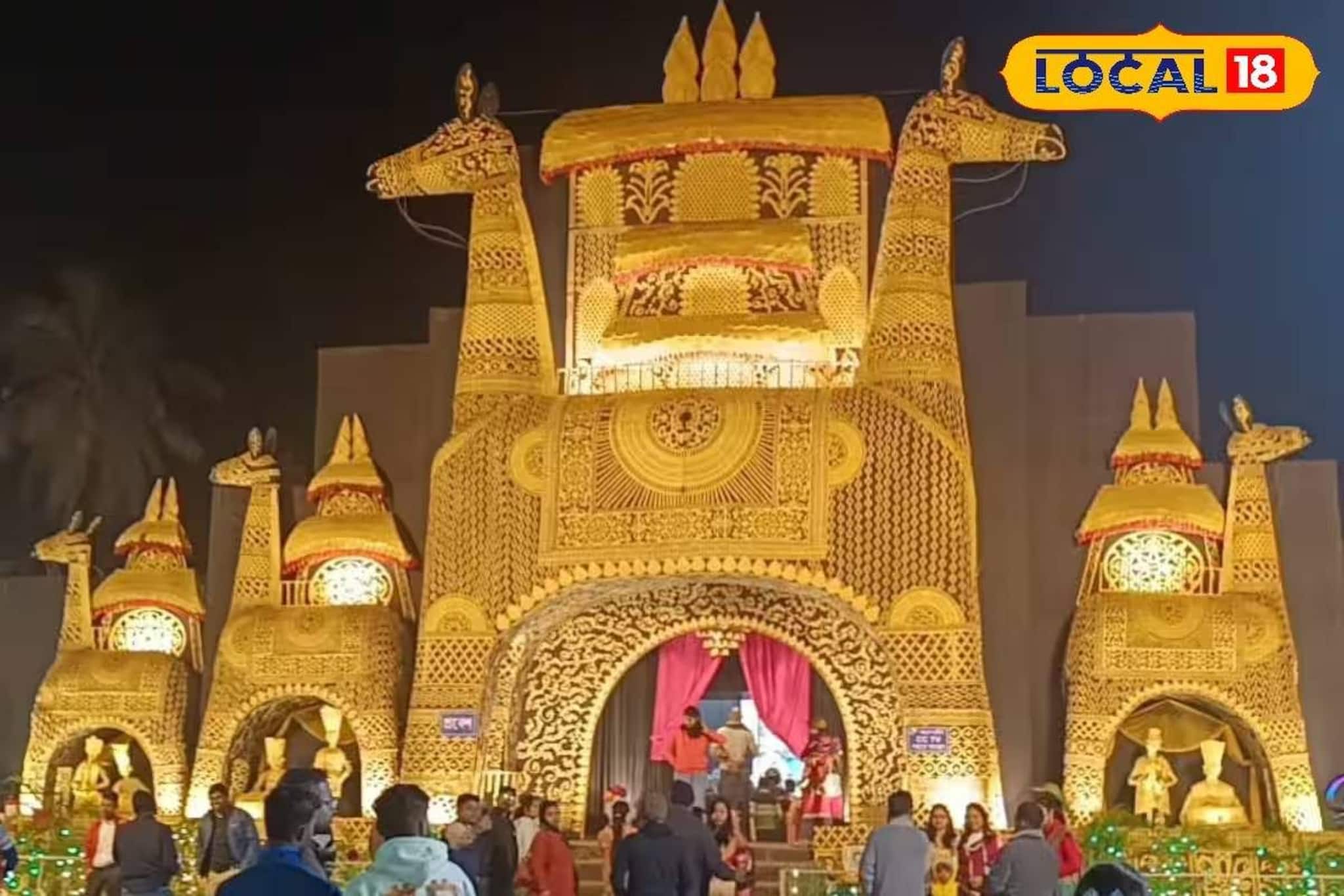 রাত জাগা উৎসবে রঙিন কালনা! থিমের আলোয় জমজমাট চারদিনের সরস্বতী পুজো